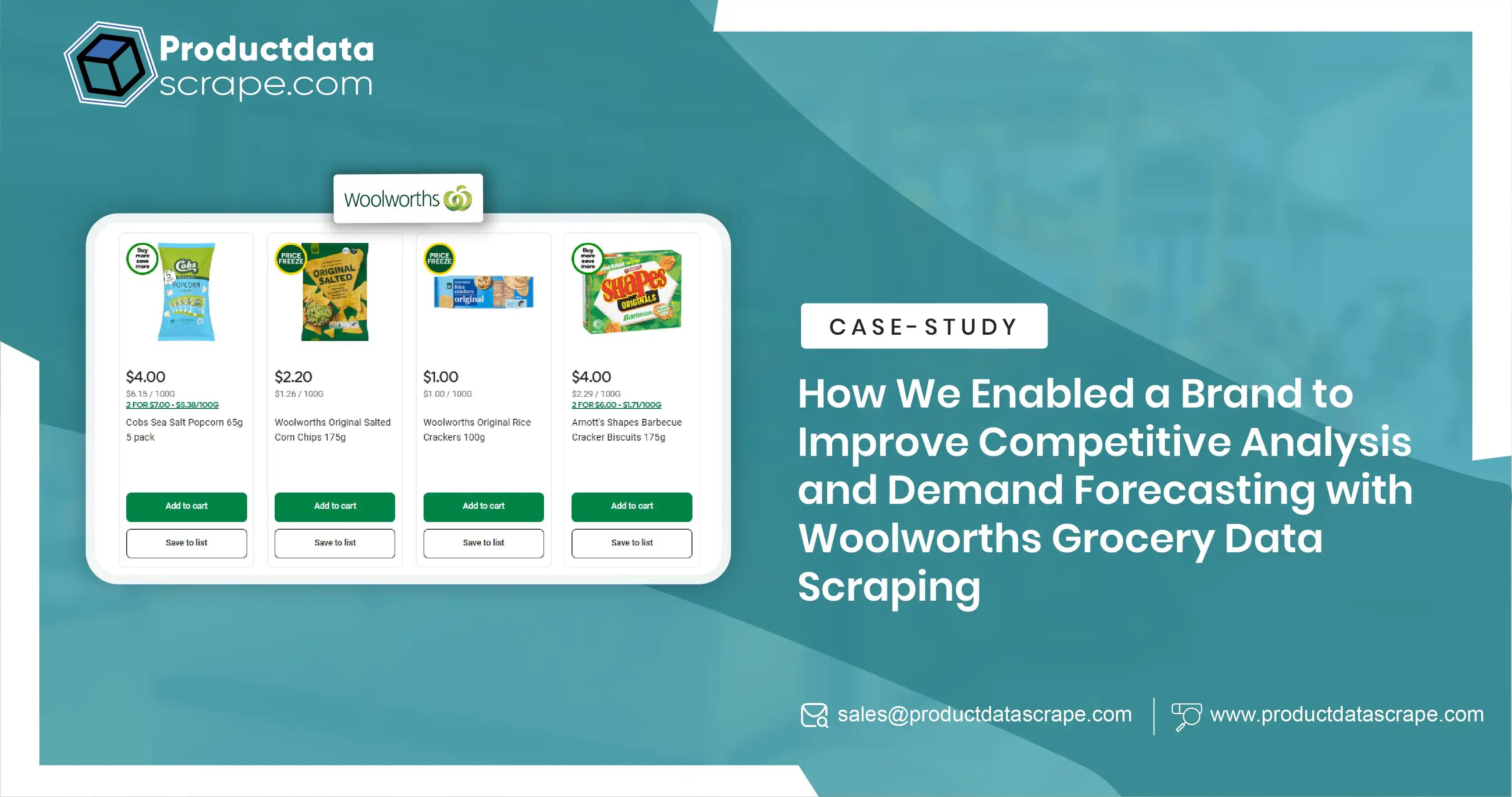 How We Enabled A Brand To Improve Competitive Analysis And Demand Forecasting With Woolworths Grocery Data Scraping